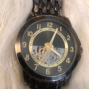 Black and Gold ladies watch